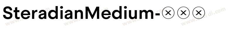 SteradianMedium字体转换