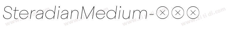 SteradianMedium字体转换