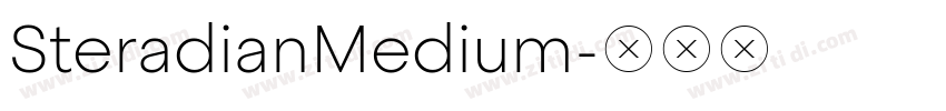 SteradianMedium字体转换