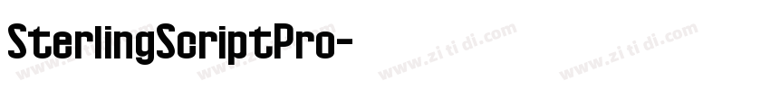 SterlingScriptPro字体转换