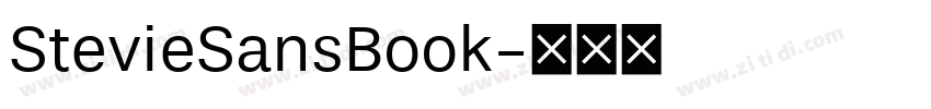 StevieSansBook字体转换