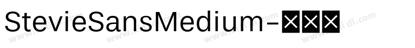StevieSansMedium字体转换