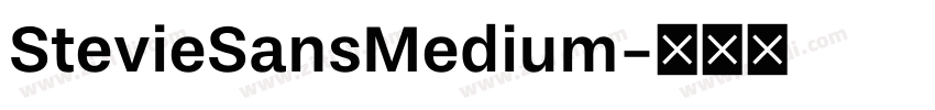 StevieSansMedium字体转换