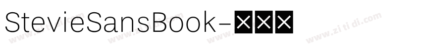 StevieSansBook字体转换