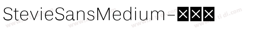 StevieSansMedium字体转换