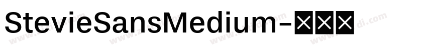 StevieSansMedium字体转换