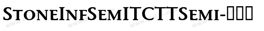 StoneInfSemITCTTSemi字体转换