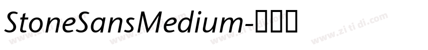 StoneSansMedium字体转换