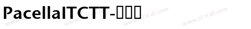 PacellaITCTT字体转换