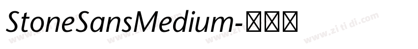 StoneSansMedium字体转换