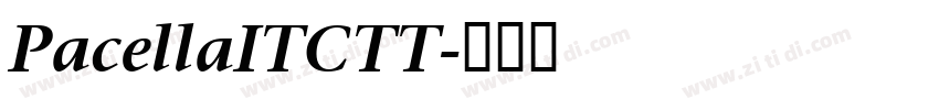 PacellaITCTT字体转换