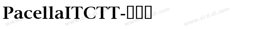 PacellaITCTT字体转换