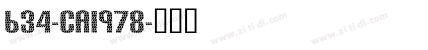 634-CAI978字体转换