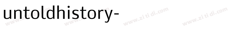 untoldhistory字体转换