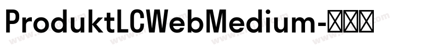 ProduktLCWebMedium字体转换