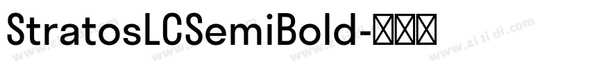StratosLCSemiBold字体转换