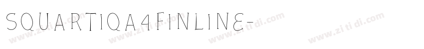 Squartiqa4FInline字体转换