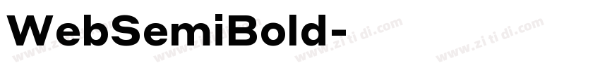 WebSemiBold字体转换