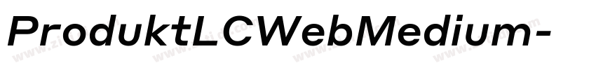 ProduktLCWebMedium字体转换