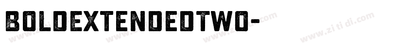 BoldExtendedTwo字体转换
