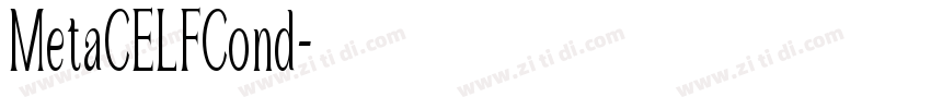 MetaCELFCond字体转换