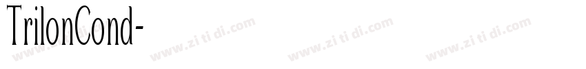 TrilonCond字体转换