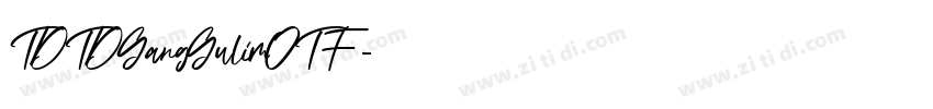 TDTDGangGulimOTF字体转换