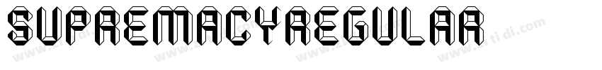 SupremacyRegular字体转换