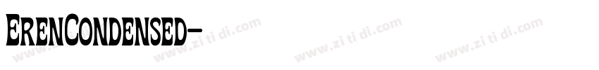 ErenCondensed字体转换