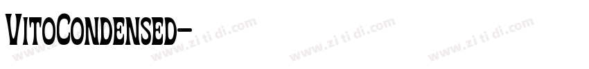 VitoCondensed字体转换