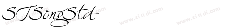STSongStd字体转换