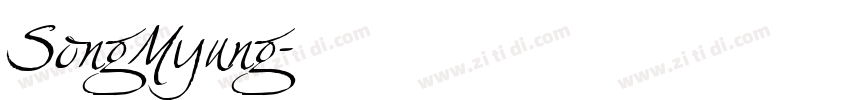 SongMyung字体转换