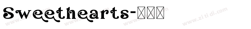 Sweethearts字体转换