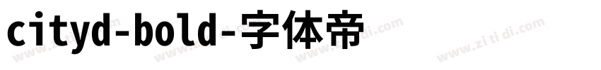 cityd-bold字体转换