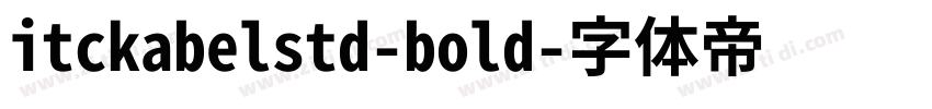 itckabelstd-bold字体转换