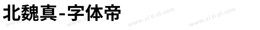 北魏真字体转换