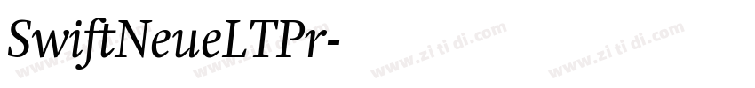 SwiftNeueLTPr字体转换