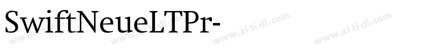 SwiftNeueLTPr字体转换