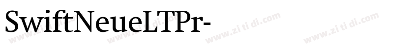 SwiftNeueLTPr字体转换