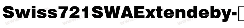 Swiss721SWAExtendeby字体转换
