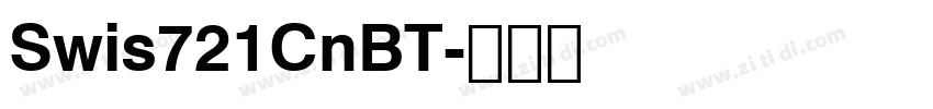 Swis721CnBT字体转换