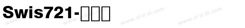 Swis721字体转换