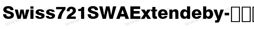 Swiss721SWAExtendeby字体转换