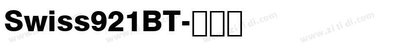 Swiss921BT字体转换