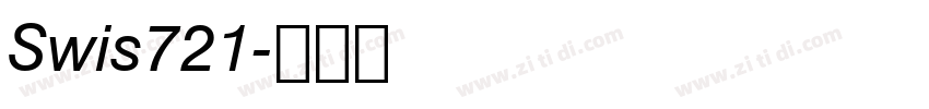 Swis721字体转换