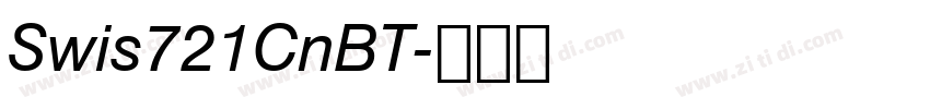 Swis721CnBT字体转换