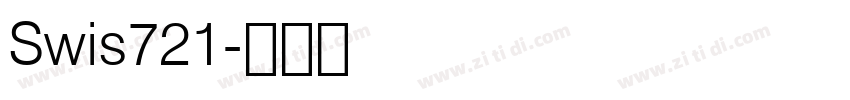 Swis721字体转换