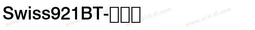 Swiss921BT字体转换