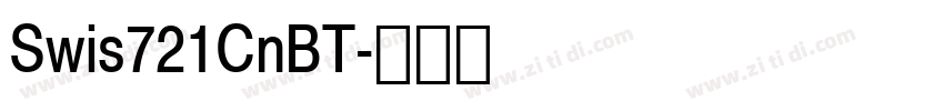 Swis721CnBT字体转换