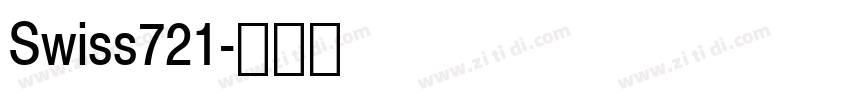 Swiss721字体转换